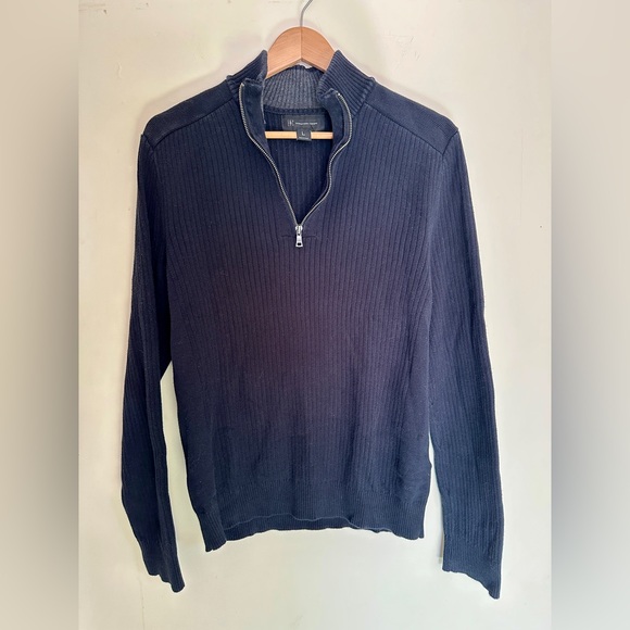 INC 1/4 Zip Ribbed Sweater - Picture 9 of 11